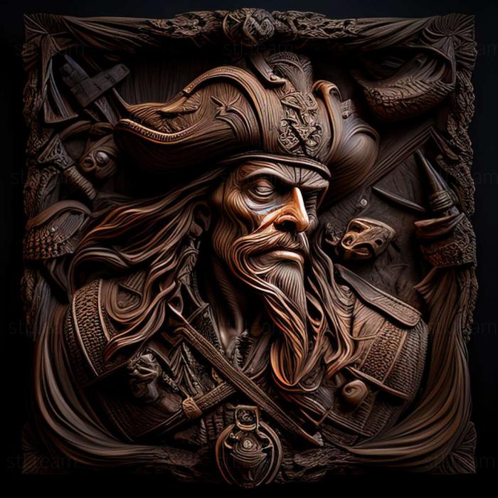 3D model Pirates of the Caribbean game (STL)